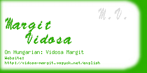 margit vidosa business card